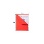 Paquet De 100 Chemises Forever® 170 À Bord Décalé - 24x32cm - Rouge - X 5 - Exacompta
