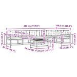 vidaXL Ensemble de canapés d'extérieur 7 pc Blanc et anthracite