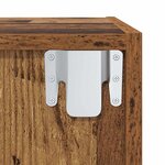 vidaXL Ensemble meuble TV 4 Pièces Bois Ancien 37 x 37 x 107 5 cm