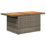vidaXL Salon de jardin 6 Pièces avec coussins gris résine tressée