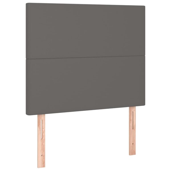 vidaXL Tête de lit Gris 100x5x118/128 cm Similicuir