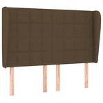 vidaXL Sommier à lattes de lit avec matelas Marron foncé 140x200 cm