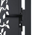 vidaXL Portail de jardin anthracite 105x180cm acier conception d'arbre