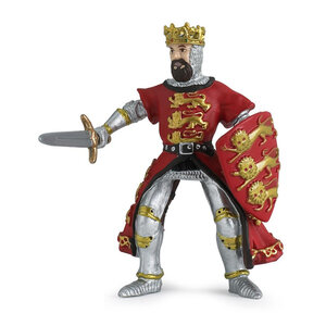 Figurine Roi Richard Coeur de Lion Rouge - Papo  Héros des Croisades