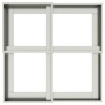 Jardinière vidaXL 80x80x48 cm en acier galvanisé