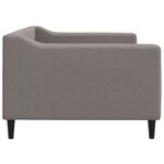 vidaXL Lit de repos sans matelas taupe 90x200 cm tissu