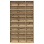 vidaXL meuble CD en chêne artisanal - 101x23x177.5 cm en bois d'ingénierie