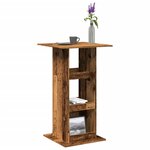 vidaXL Table de bar avec rangement vieux bois bois d’ingénierie