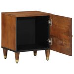 vidaXL Cabinet de chevet marron miel 40 x 33 x 46 cm