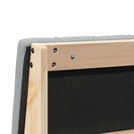 vidaXL Tête de lit capitonnée Gris clair 160 cm Pin massif