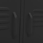 vidaXL Meuble TV Noir 105x35x50 cm Acier