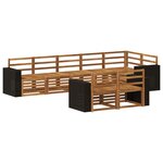vidaXL Ensemble de canapés d'extérieur 8 pc Polyester