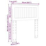vidaXL Tête de lit Chêne Sonoma 75 cm Bois d'ingénierie