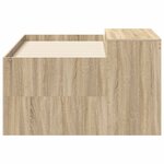 vidaXL Lit haut pour enfants avec bureau Chêne Sonoma