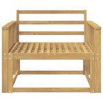 vidaXL Sofa de milieu extérieur Bois d'Acacia Massif Blanc