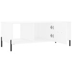 vidaXL Table basse blanc 102x50x40 cm bois d'ingénierie
