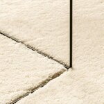 vidaXL Tapis HUARTE à poils courts doux et lavable crème 240x240 cm
