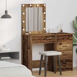vidaXL Coiffeuse Bois Ancien 50 x 41 x 135 cm Bois d'ingénierie