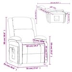 vidaXL Fauteuil de massage Rouge bordeaux Velours
