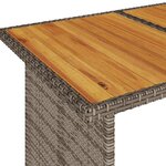 vidaXL Salon de jardin 6 Pièces avec coussins gris résine tressée