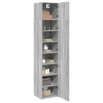 vidaXL Armoire de rangement mince sonoma gris 45x42 5x225 cm