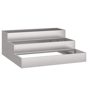 vidaXL Cache-pot de jardin Rouillé 90 x 90 x 35 cm Acier patiné