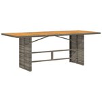 vidaXL Ensemble de salle à manger pour jardin 9 Pièces Gris polyrotin