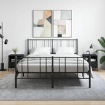 vidaXL Tables de chevet 2 Pièces noir 40x35x47 5 cm bois d’ingénierie