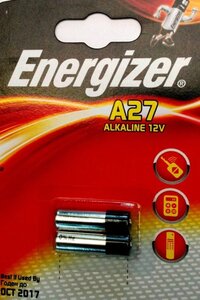 Blister de 2 Pile Alcaline A27/E27A 12V ENERGIZER