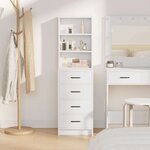vidaXL Haut Armoire Blanc 40 x 41 x 135 cm Bois d'ingénierie