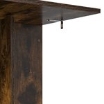 vidaXL Table d'appoint Chêne fumé 45 x 40 x 62 5 cm Bois d'ingénierie