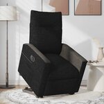 vidaXL Fauteuil inclinable électrique noir tissu