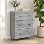 vidaXL Armoire à tiroirs 66 x 34 5 x 90 cm Bois d'ingénierie