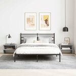 vidaXL Table de chevet Sonoma gris 40x30x30 cm Bois d'ingénierie