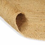 vidaXL Tapis de surface ovale Naturel 152 x 245 cm Jute