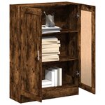 vidaXL Bibliothèque chêne fumé 82 5x30 5x115 cm bois d'ingénierie