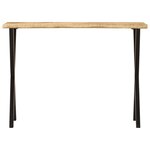 vidaXL Table console à live edge 105x33x76 cm bois de manguier massif