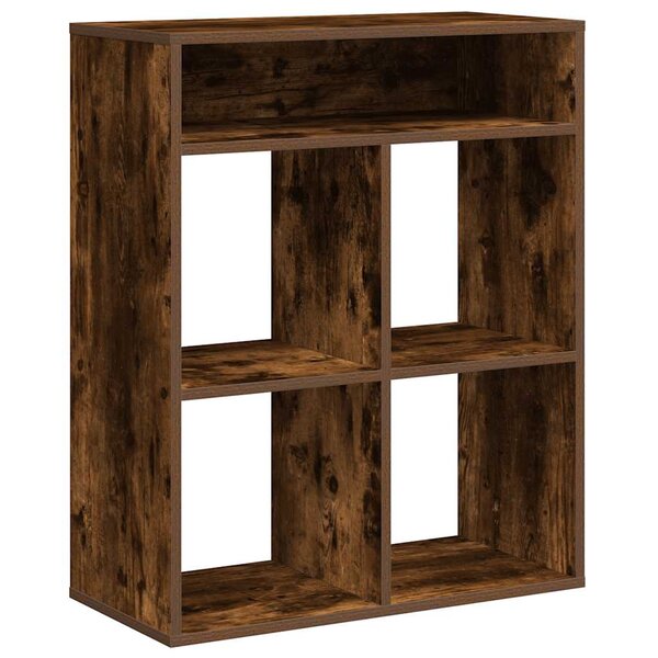 vidaXL Bibliothèque chêne fumé 66x31x80 cm bois d'ingénierie