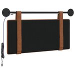 vidaXL Tête de lit suspendue Marron PU antique