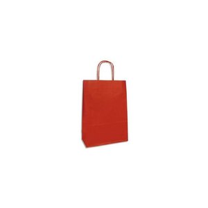 Lot de 25 sacs cadeau kraft vergé 220x100x290 mm rouge clairefontaine