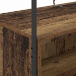 vidaXL Porte-vêtements Marron 100 x 44 x 160 cm Bois d'ingénierie
