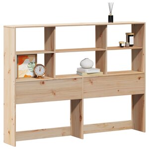 vidaXL Tête de lit avec rangement 160 cm bois massif de pin