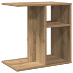 vidaXL Table d'appoint chêne artisanal 50x30x50 cm bois d'ingénierie