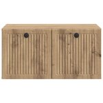 vidaXL Meuble TV mural 59 5 x 41 x 30 cm Chêne artisanal