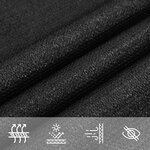 vidaXL Voile d'ombrage 160 g/m² Noir 4x7 m PEHD