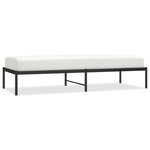vidaXL Cadre de lit métal noir 75x190 cm