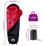 vidaXL Sac de couchage momie pour adultes camping 3 saisons
