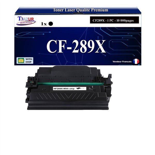 T3AZUR -Toner compatible avec HP CF289X (89X) pour HP LaserJet Enterprise MFP M528  M528c  M528z  M507  M507dn  M507dng  M507n  M507x