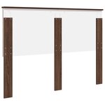 vidaXL Tête de lit Chêne brun 140 cm Bois d'ingénierie