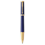 Stylo roller PARKER INGENUITY  Bleu  Finition dorée  recharge encre noire pointe fine  coffret cadeau